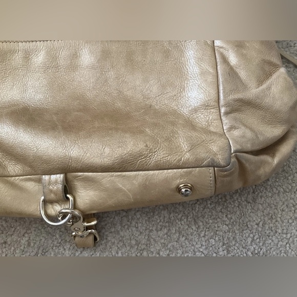 Botkier Gold Trigger Satchel Fringe Bag Handbag - Picture 7 of 16